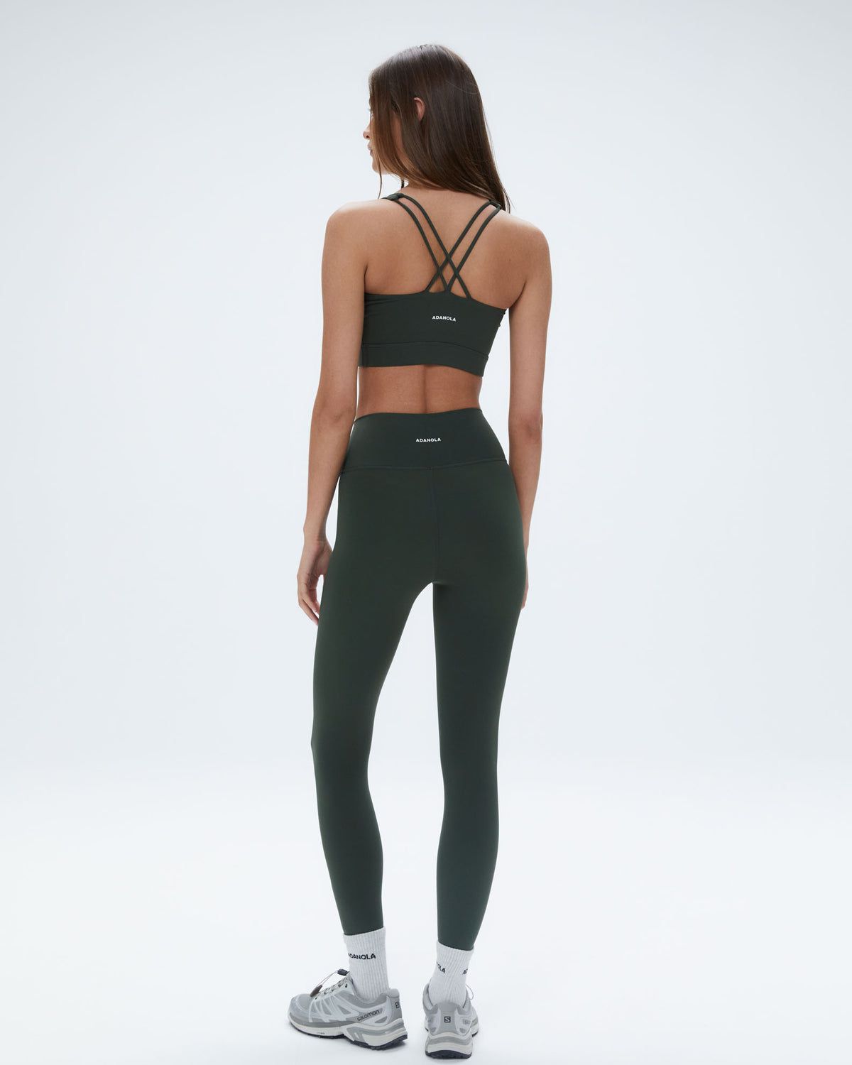 Adanola Ultimate Wrap Over Leggings Dunkelolivgrün | 16NLAJQYO