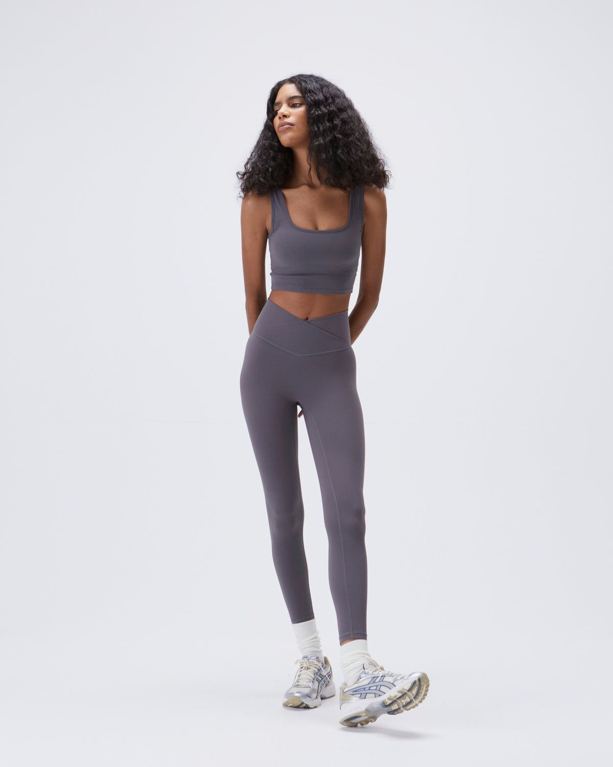 Adanola Ultimate Wrap Over Leggings Dunkelgrau | 39FRHSXWI