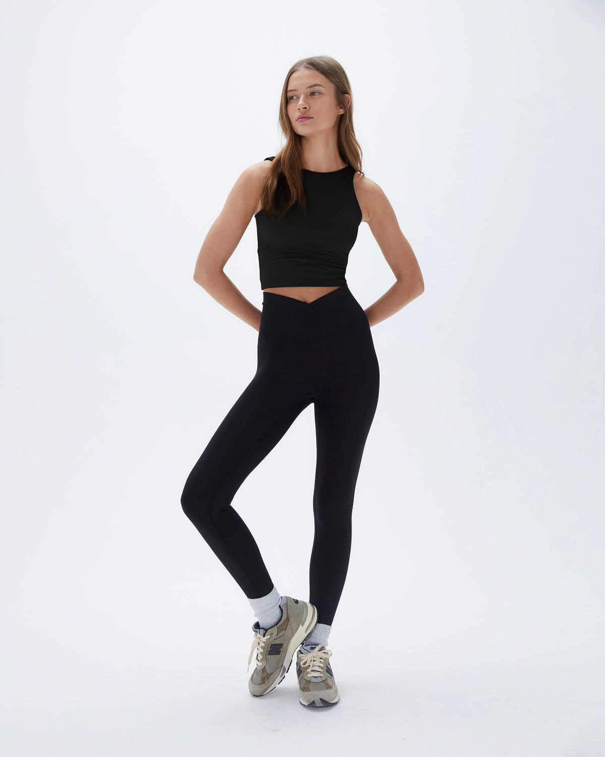 Adanola Ultimate Wrap Over Leggings Schwarz | 93LOSQXYM