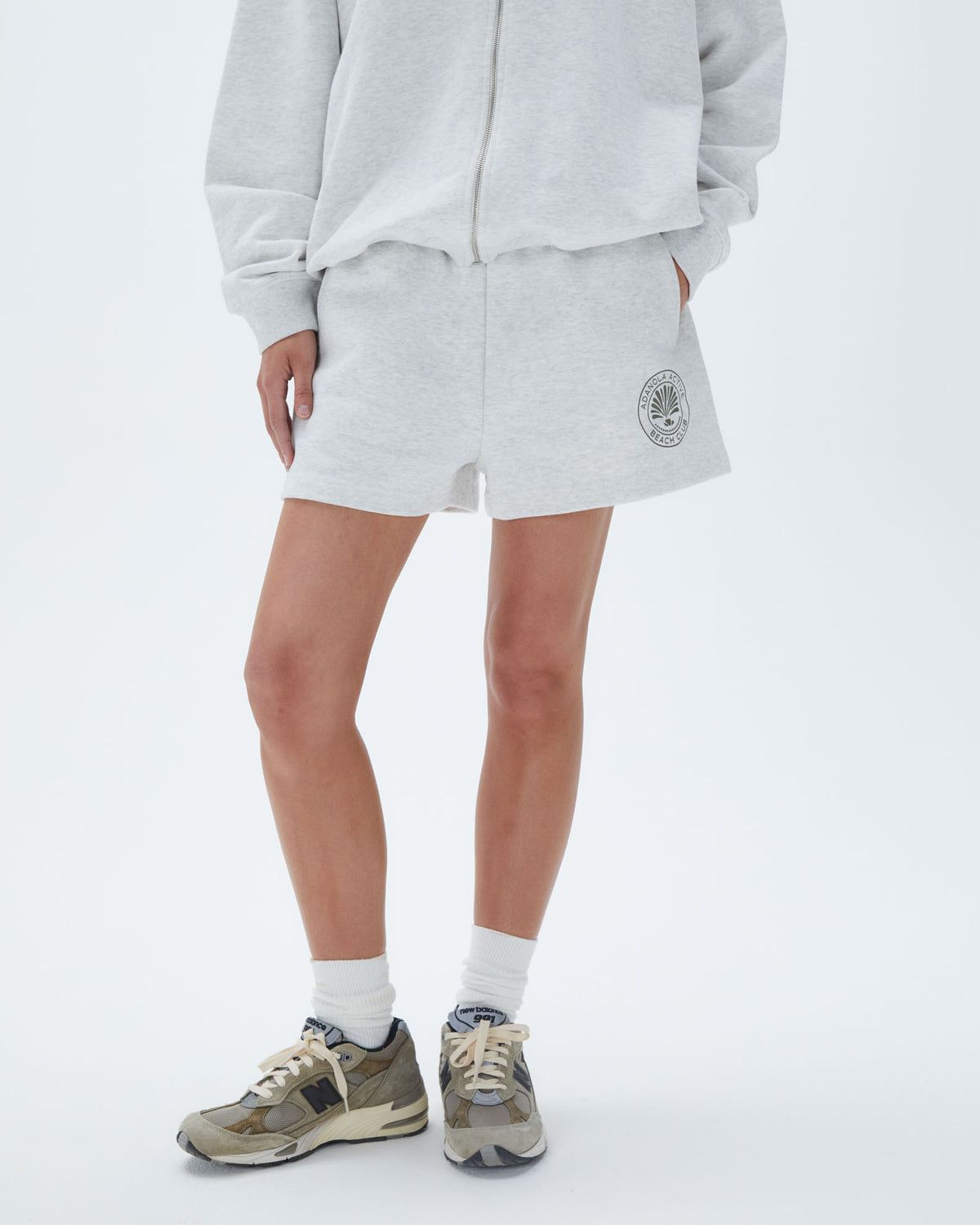 Adanola Vacation Sweat Shorts Hellgrau | 53YKJNVBP