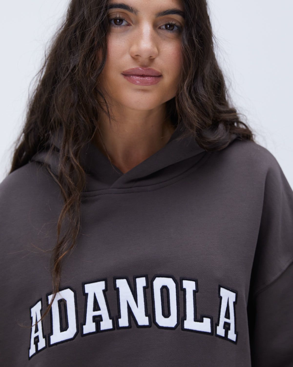 Adanola Varsity Oversized Hoodie Kaffee | 69LHGRZNF