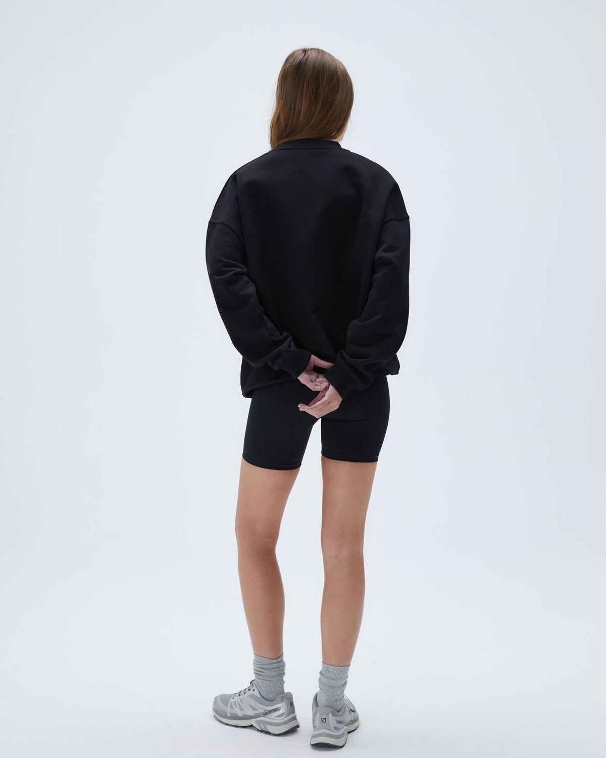 Adanola Varsity Oversized Sweatshirt Schwarz | 18YXCAHZG