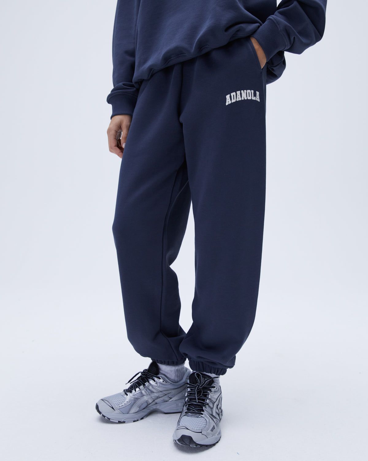 Adanola Varsity Sweatpants Blau | 24PHGMOTK