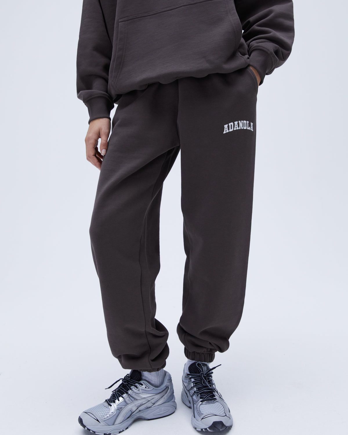 Adanola Varsity Sweatpants Kaffee | 50YEDZLQW