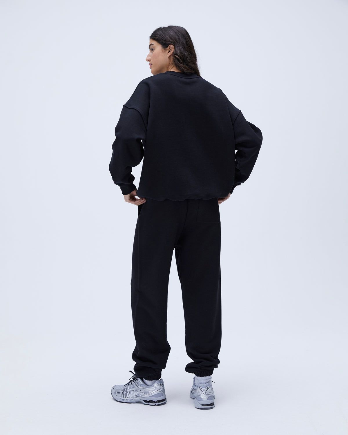 Adanola Varsity Sweatpants Schwarz | 91BDMYVSG