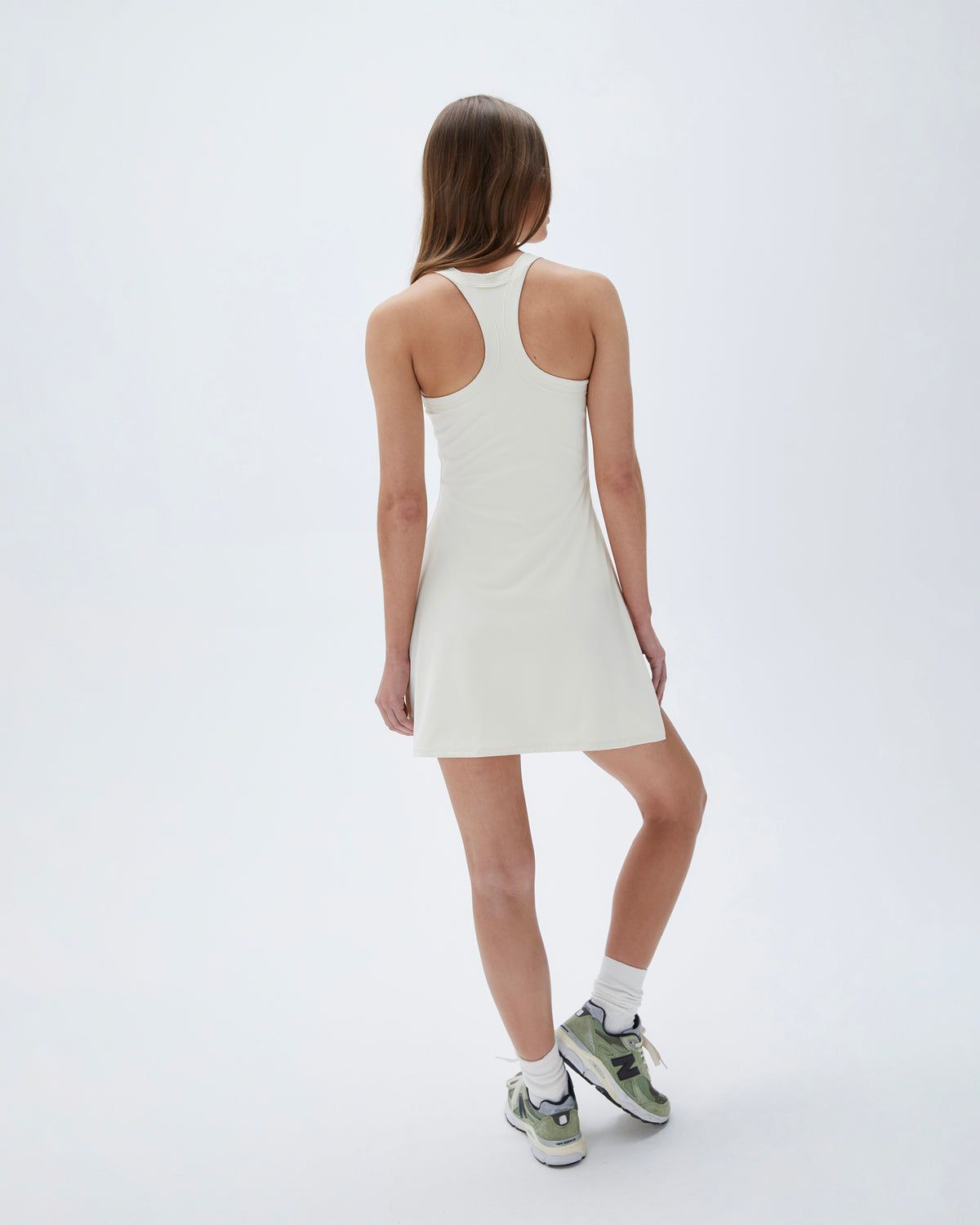 Adanola Wide Binding Racer Dress Weiß | 81HLUGDPV